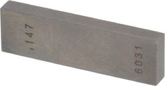 Value Collection - 0.147" Rectangular Steel Gage Block - Accuracy Grade 0, Includes NIST Traceability Certification - Benchmark Tooling