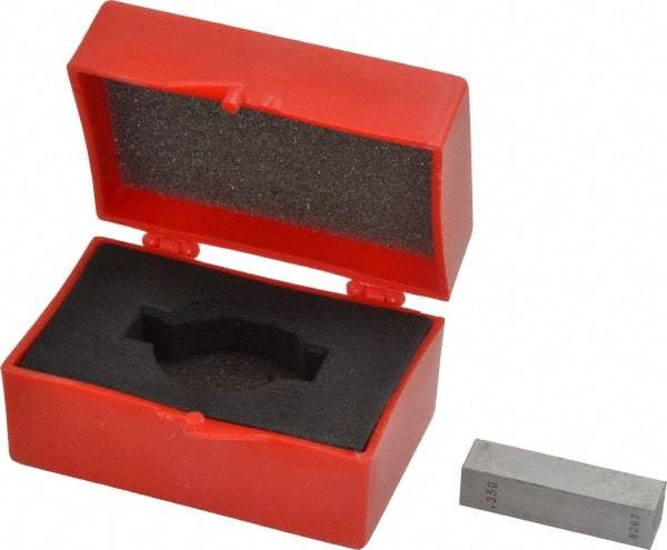 Value Collection - 0.35" Rectangular Steel Gage Block - Accuracy Grade 0, Includes NIST Traceability Certification - Benchmark Tooling