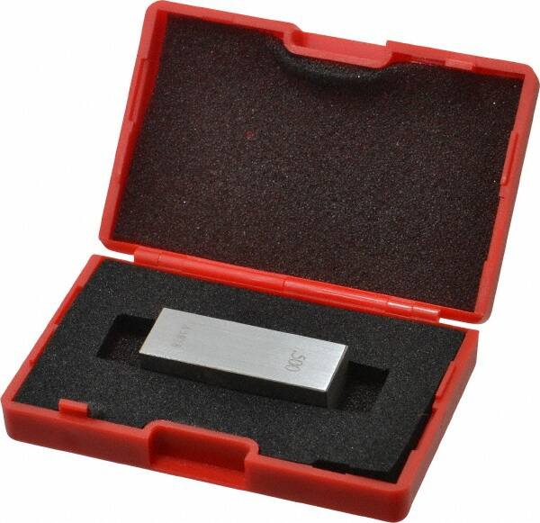 Value Collection - 0.5" Rectangular Steel Gage Block - Accuracy Grade 0, Includes NIST Traceability Certification - Benchmark Tooling