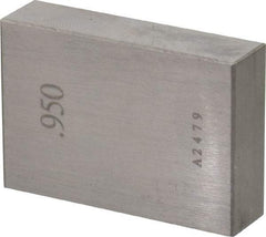 Value Collection - 0.95" Rectangular Steel Gage Block - Accuracy Grade 0, Includes NIST Traceability Certification - Benchmark Tooling