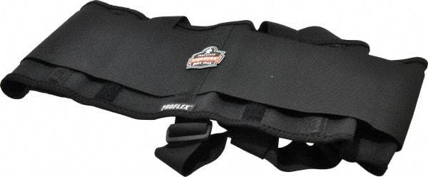 Ergodyne - Size L, Elastic Belt with Adjustable Shoulder Straps - 34 to 38" Waist, 7-1/2" Wide, Detachable Strap, Black - Benchmark Tooling