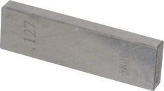 Value Collection - 0.127" Rectangular Steel Gage Block - Accuracy Grade AS-1, Includes NIST Traceability Certification - Benchmark Tooling