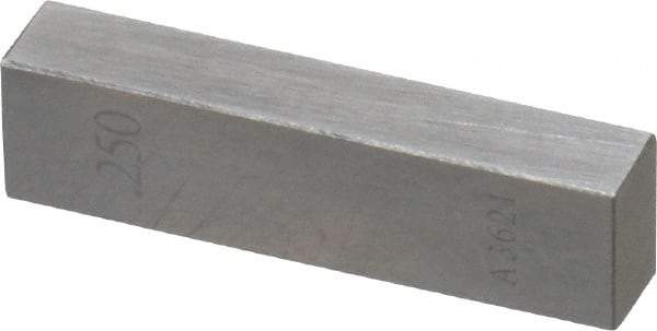 Value Collection - 0.25" Rectangular Steel Gage Block - Accuracy Grade AS-1, Includes NIST Traceability Certification - Benchmark Tooling