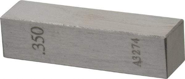 Value Collection - 0.35" Rectangular Steel Gage Block - Accuracy Grade AS-1, Includes NIST Traceability Certification - Benchmark Tooling