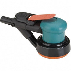 Dynabrade - 12,000 OPM, 14 CFM Air Consumption, Palm Air Orbital Sander - Round Pad, 1/4 NPT Inlet - Benchmark Tooling