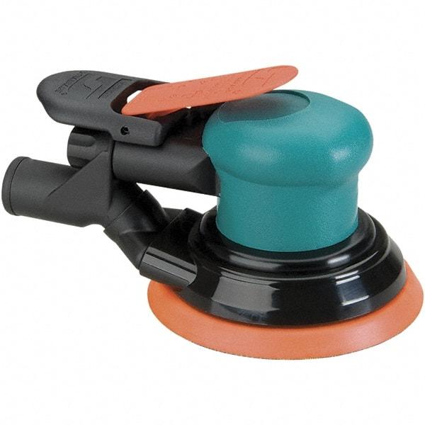 Dynabrade - 12,000 OPM, 14 CFM Air Consumption, Palm Air Orbital Sander - Round Pad, 1/4 NPT Inlet - Benchmark Tooling