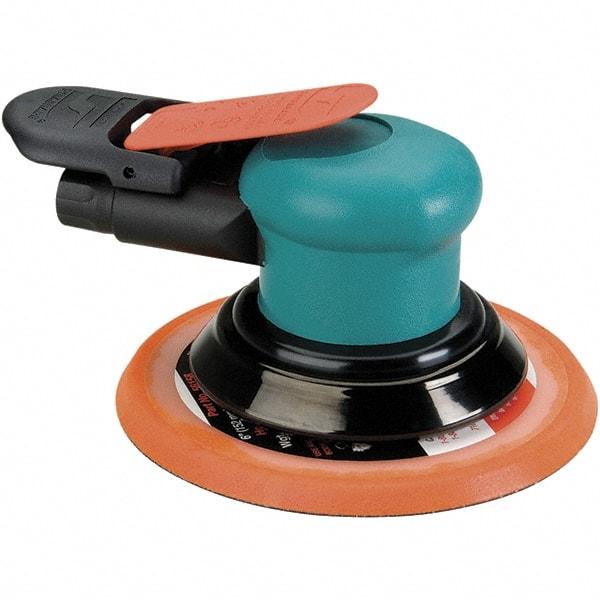 Dynabrade - 12,000 OPM, 14 CFM Air Consumption, Palm Air Orbital Sander - Round Pad, 1/4 NPT Inlet - Benchmark Tooling