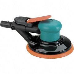 Dynabrade - 12,000 OPM, 14 CFM Air Consumption, Palm Air Orbital Sander - Round Pad, 1/4 NPT Inlet - Benchmark Tooling