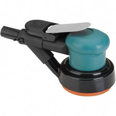 Dynabrade - 12,000 OPM, 14 CFM Air Consumption, Palm Air Orbital Sander - Round Pad, 1/4 NPT Inlet - Benchmark Tooling