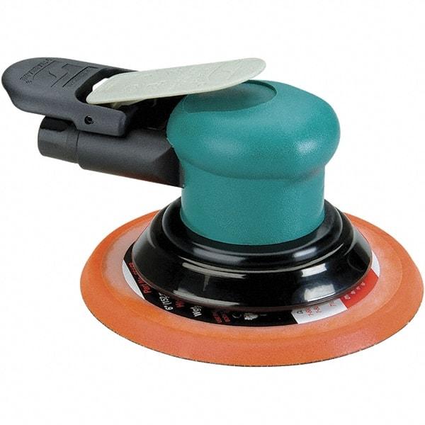 Dynabrade - 12,000 OPM, 14 CFM Air Consumption, Palm Air Orbital Sander - Round Pad, 1/4 NPT Inlet - Benchmark Tooling