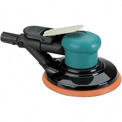 Dynabrade - 12,000 OPM, 14 CFM Air Consumption, Palm Air Orbital Sander - Round Pad, 1/4 NPT Inlet - Benchmark Tooling