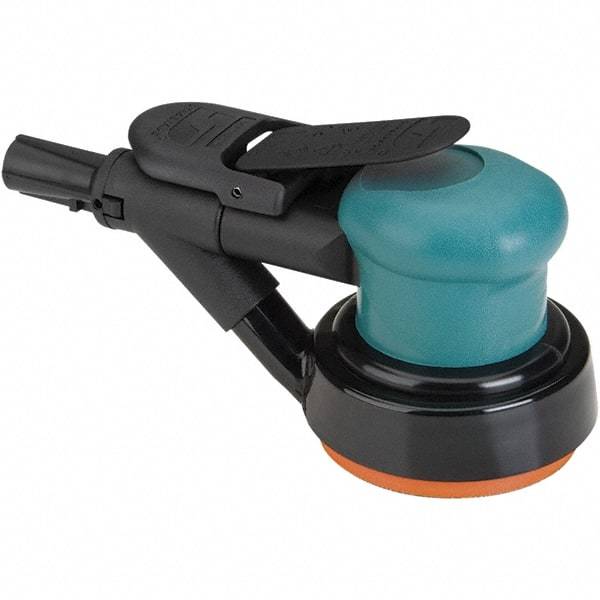 Dynabrade - 12,000 OPM, 14 CFM Air Consumption, Palm Air Orbital Sander - Round Pad, 1/4 NPT Inlet - Benchmark Tooling