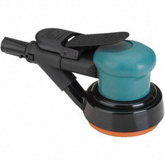 Dynabrade - 12,000 OPM, 14 CFM Air Consumption, Palm Air Orbital Sander - Round Pad, 1/4 NPT Inlet - Benchmark Tooling