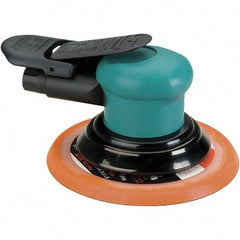 Dynabrade - 12,000 OPM, 14 CFM Air Consumption, Palm Air Orbital Sander - Round Pad, 1/4 NPT Inlet - Benchmark Tooling