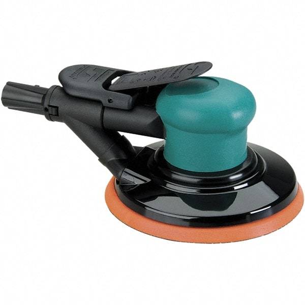 Dynabrade - 12,000 OPM, 14 CFM Air Consumption, Palm Air Orbital Sander - Round Pad, 1/4 NPT Inlet - Benchmark Tooling