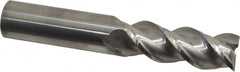 Niagara Cutter - 1", 2-5/8" LOC, 1" Shank Diam, 6" OAL, 3 Flute, Solid Carbide Square End Mill - Single End, Uncoated, Spiral Flute, 45° Helix, Centercutting, Right Hand Cut, Right Hand Flute - Benchmark Tooling
