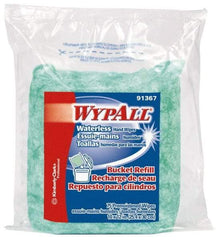 WypAll - Pre-Moistened Hand Cleaning Wipes - Refill, 12-1/4" x 10-1/2" Sheet Size, Green - Benchmark Tooling