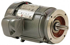 US Motors - 7-1/2 hp, TEFC Enclosure, No Thermal Protection, 3,495 RPM, 460 Volt, 60 Hz, Three Phase Premium Efficient Motor - Size 213 Frame, C-Face Mount, 1 Speed, Ball Bearings, 9.3 Full Load Amps, F Class Insulation, Reversible - Benchmark Tooling