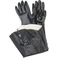 Ansell - 80 mil Thick, Chemical Resistant Gloves - - Exact Industrial Supply