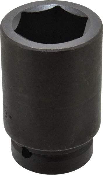 Proto - 1" Drive 1-11/16" Deep Impact Socket - 6 Points, 4" OAL - Benchmark Tooling