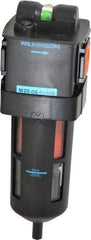 Wilkerson - 3/4" Port Coalescing Filter - Polycarbonate Bowl, Automatic Drain, 150 Max psi, 0.01 Micron Rating, 9-1/4" Long x 2.9" Wide x 9-1/4" High - Benchmark Tooling