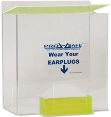PRO-SAFE - Hinged Top & Bottom Tray Box/Tray Style Earplug Dispenser - Tabletop or Wall Mount - Benchmark Tooling