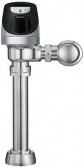 Sloan Valve Co. - 1-1/2" Spud Coupling, 1-1/2" Pipe, Closet Automatic Flush Valve - Single Flush, 1.6 Gal per Flush, Metal Cover, Powered by Solar Battery Backup - Benchmark Tooling