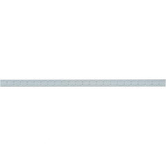 Starrett - 24 Inch Long Blade, 4R Graduation Combination Square Blade - Uncoated, Steel, 1/64, 1/32 1/16 and 1/8 Inch Graduation - Benchmark Tooling