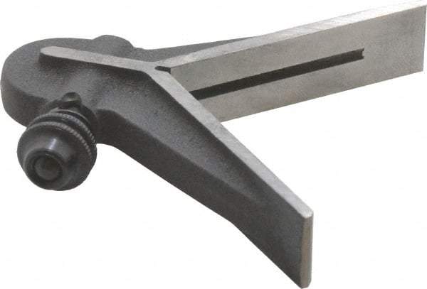 Starrett - 6 Inch Long Blade, Center Head - Black Wrinkle, Coated Cast Iron - Benchmark Tooling