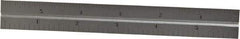 Starrett - 6 Inch Long Blade, 4R Graduation Combination Square Blade - Satin Chrome Finish, Steel, 1/64, 1/32 1/16 and 1/8 Inch Graduation - Benchmark Tooling