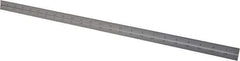 Starrett - 24 Inch Long Blade, 16R Graduation Combination Square Blade - Satin Chrome Finish, Steel, 1/100, 1/64, 1/50 and 1/32 Inch Graduation - Benchmark Tooling