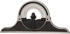 Starrett - 12 to 24 Inch Long Blade, Combination Square Protractor Head - Black Wrinkle Coated, Cast Iron - Benchmark Tooling