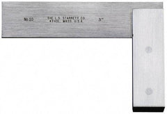 Starrett - 36" Blade Length, 20" Base Length Steel Square - 0.0025mm Accuracy - Benchmark Tooling