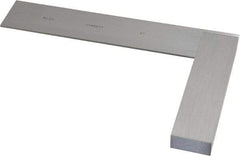 Starrett - 6" Blade Length, 4-5/16" Base Length Steel Square - 0.0025mm Accuracy - Benchmark Tooling