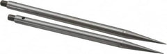 Starrett - 4-1/2; 5 Inch Leg, Forged Steel, Trammel Points - For Use With Starrett 50A, Includes (2) Adjustable Points - Benchmark Tooling