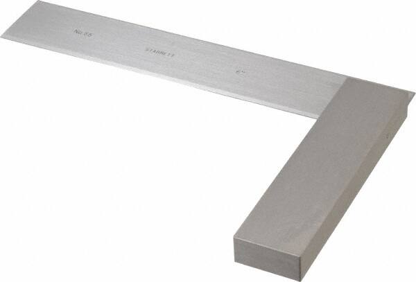 Starrett - 6" Blade Length, 4-5/16" Base Length Steel Square - 0.0002" Accuracy - Benchmark Tooling