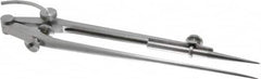 Starrett - 9 Inch Leg, Spring Joint, Steel, Polished, Divider - 12 Inch Max Measurement, 300mm Max Measurement, with Quick Nut Adjustment - Benchmark Tooling