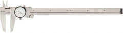 Starrett - 0" to 12" Range, 0.001" Graduation, 0.1" per Revolution, Dial Caliper - White Face, 2-1/2" Jaw Length, Accurate to 0.001" - Benchmark Tooling