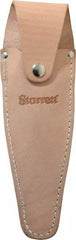 Starrett - 6" OAL, Leather Caliper Holster - 1 Piece, For Use with 6" (150 mm) 120/120M Series Dial Calipers - Benchmark Tooling