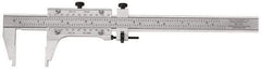 Starrett - 0 to 60" Steel Vernier Caliper - 0.0010" Graduation, 3" Jaw Depth, 0.0005" Accuracy - Benchmark Tooling