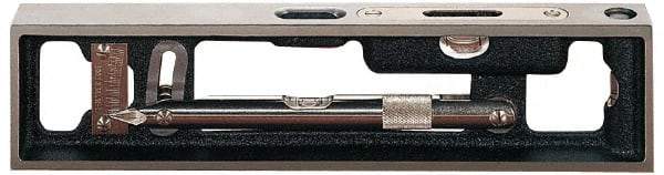 Starrett - 10" Long, 1/16 to 2" Graduation Sensitivity per 10", 3 Vials, Engineers' & Plumbers' Level - Benchmark Tooling