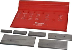 Starrett - 3/8 to 2-1/4 Inch Adjustable Parallel Set - 1-3/4 to 5-1/16 Inch Long, 9/32 Inch Thick, Includes Case, 6 Pieces - Benchmark Tooling