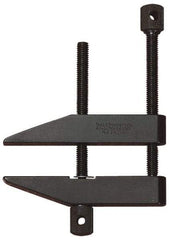 Starrett - 3/4" Max Capacity, 1-5/8" Jaw Length, Parallel Clamp - Hardened Steel, 21/32" Reach - Benchmark Tooling