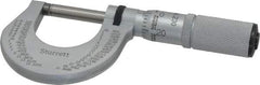 Starrett - 0 to 1" Range, 0.0001" Graduation, Mechanical Outside Micrometer - Friction Thimble, Accurate to 0.00005" - Benchmark Tooling