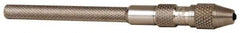 Starrett - 3-3/4" Long, 1.4mm Capacity, Double-End Spring-Action Pin Vise - 3-3/4" Long, 0.01" Min Capacity - Benchmark Tooling