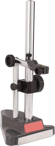 Starrett - Rectangular Base, Indicator Transfer Stand - 15-41/64" High, 5-3/4" Base Length x 3-1/2" Base Width x 1-5/8" Base Height, Includes Holder - Benchmark Tooling