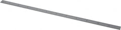 Starrett - 12" Long, 1/100, 1/64, 1/50, 1/32" Graduation, Flexible Steel Rule - 16R Graduation Style, 1/2" Wide, Silver, Satin Chrome Finish - Benchmark Tooling