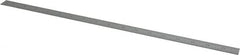 Starrett - 18" Long, 1/100, 1/64, 1/50, 1/32" Graduation, Flexible Steel Rule - 16R Graduation Style, 3/4" Wide, Silver, Satin Chrome Finish - Benchmark Tooling