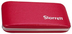 Starrett - Micrometer Case - 1" Max Measurement, Use with 226 & 226M Outside Micrometers - Benchmark Tooling