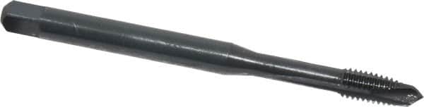 OSG - M6x1.00 Metric Coarse, 3 Flute, Oxide Finish, Vanadium High Speed Steel Spiral Point Tap - Plug Chamfer, Right Hand Thread, 80mm OAL, 1" Thread Length, 0.255" Shank Diam, 6H Class of Fit, Series 259 - Exact Industrial Supply